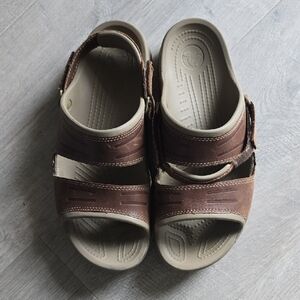 CROCS Men's Tan and Brown Sandals
